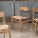 4 chaises CH36 d'Hans J. Wegner par Carl Hansen & Son