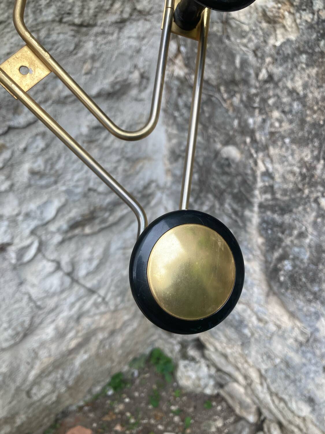 Vintage wall-mounted coat rack