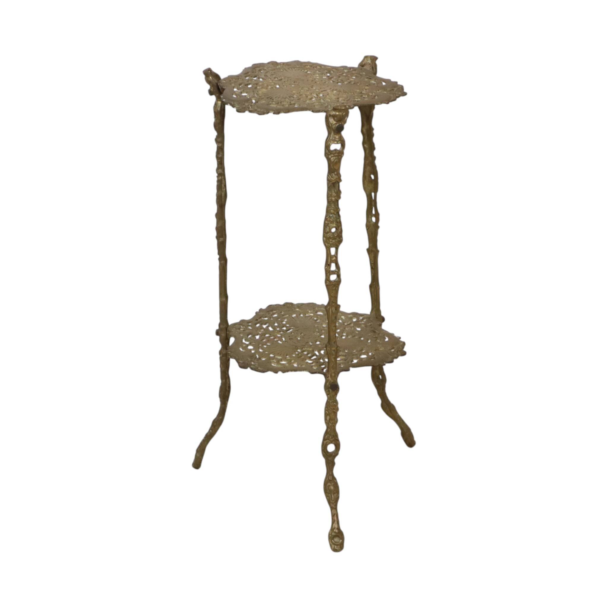 Table d'appoint en laiton de style Art Nouveau