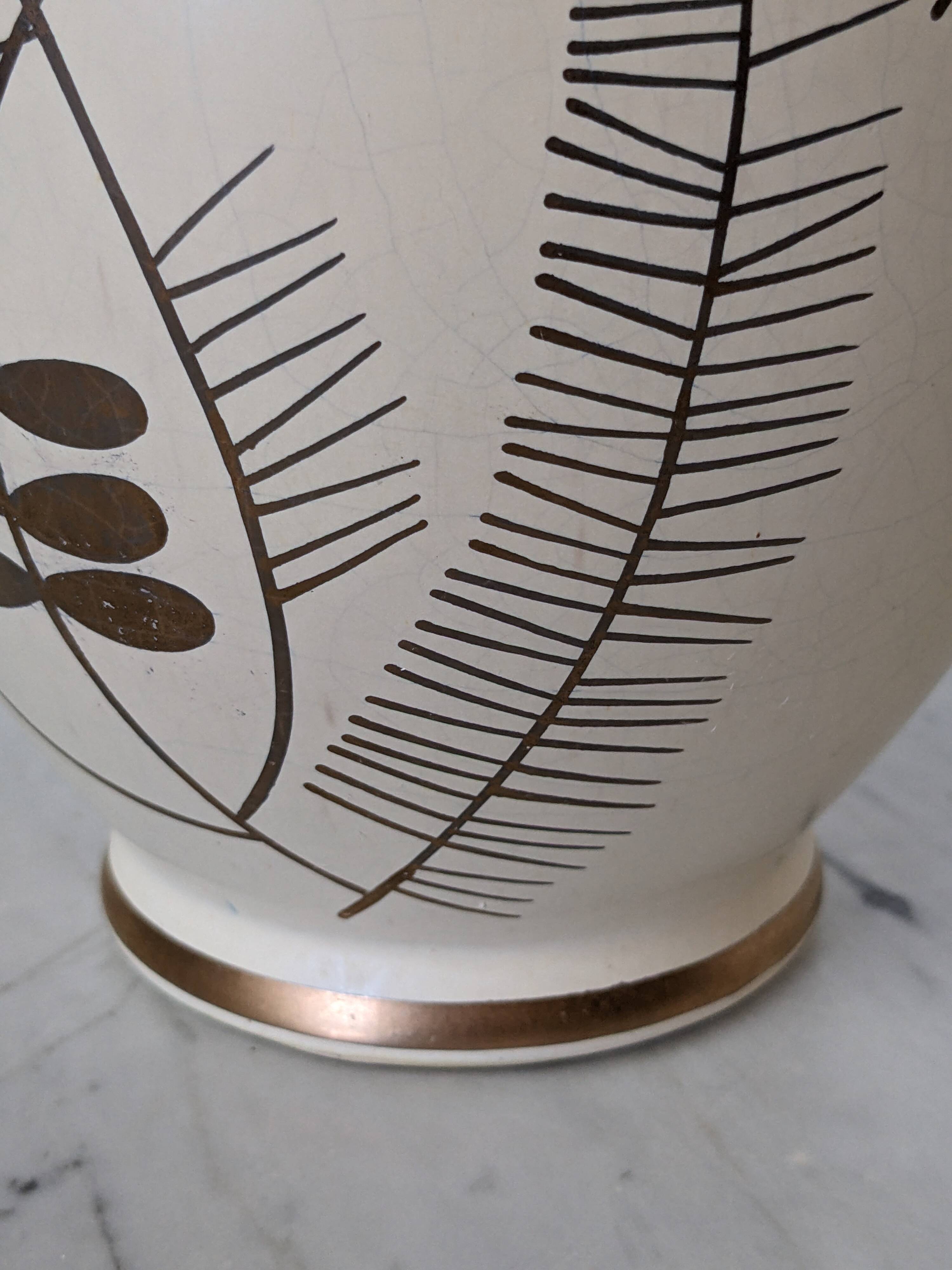 Pair of Art Deco vases from the Sainte-Radegonde factory, 1930s