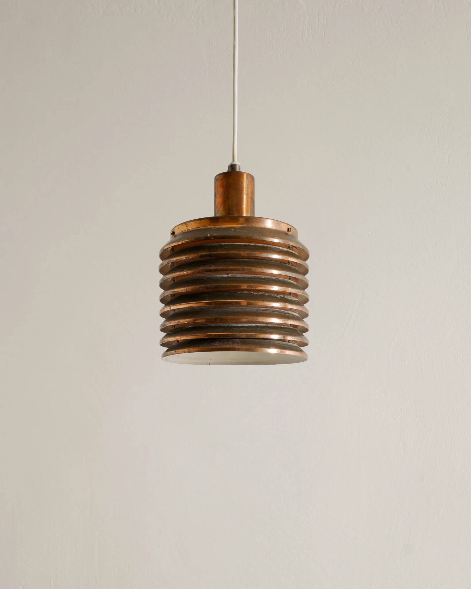 Swedish Mid Century Copper Ceiling Lamp by Hans-Agne Jakobsson, 1950s