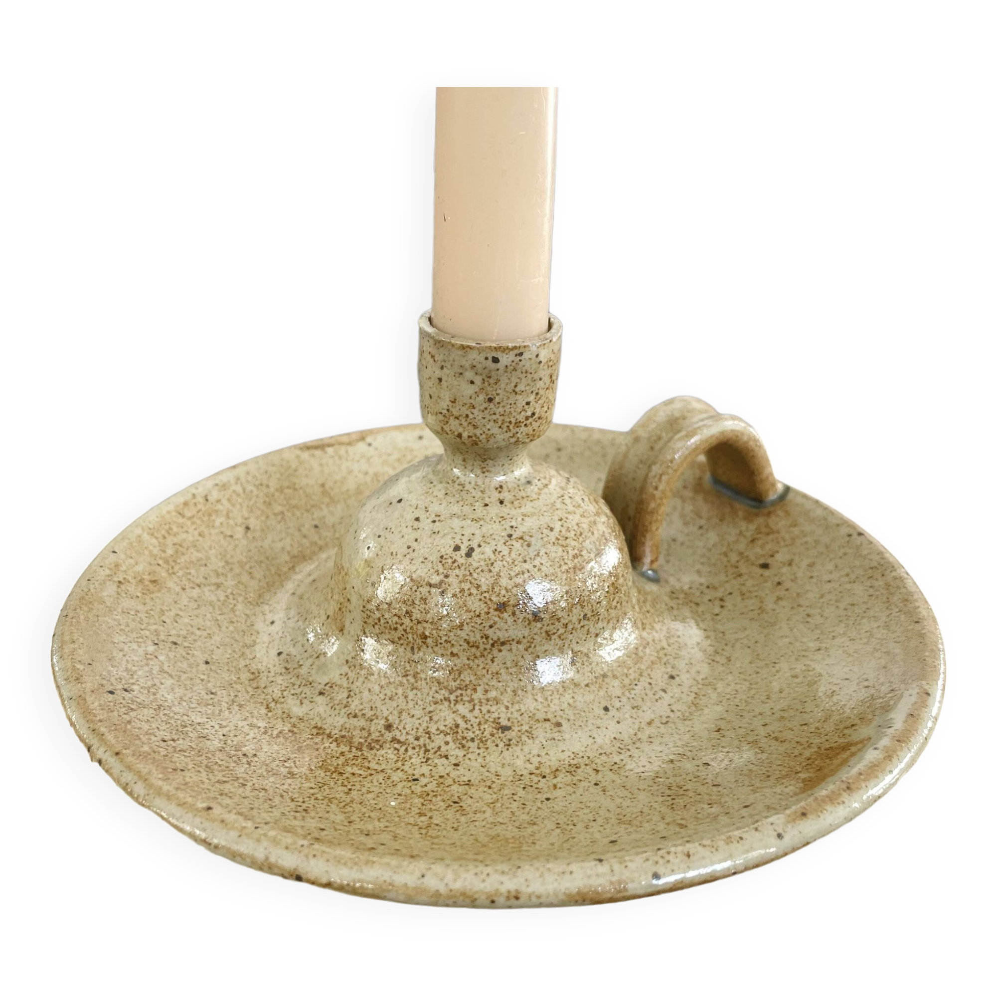 Stoneware candle holder