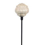 Vintage table lamp with bubbled glass globe