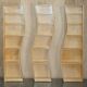 Birch libraries in three curved sections