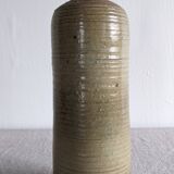 Single-flower vase "bottle" in glazed ceramic dated signed AR78