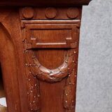 Louis XVI style mahogany and burl wood sideboard, 19th century