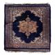 Handmade vintage Uzbek Bukhara rug 64cm x 65cm 1960s - 1C1176