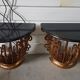 Paire de console aux fougeres