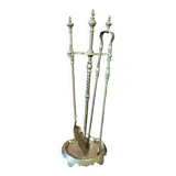 Bronze fireplace set