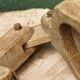 Savoyard brutalist wooden nutcracker, popular art