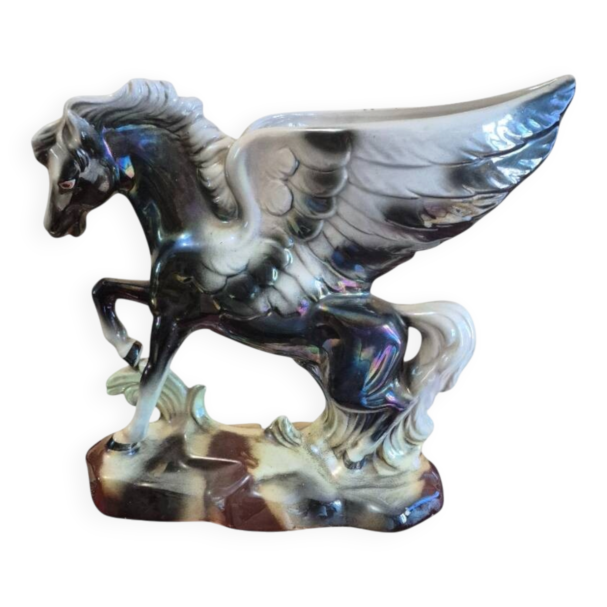 winged Pegasus ceramic vase 1950 / 1970