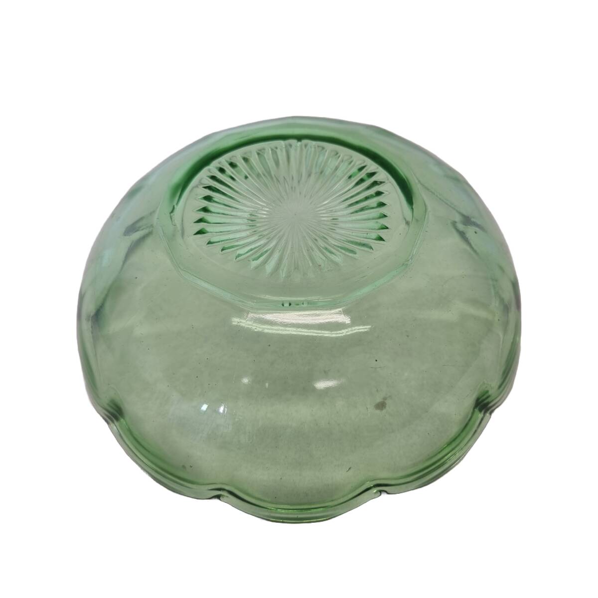 Saladier Plat En Verre Avec Couvercle - Vintage - Sans Marque - Très Bon état
