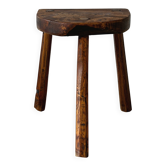 Tabouret ancien bois massif