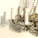 Hot air balloon chandelier 8 stamp fires