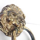 Bronze lion door knocker