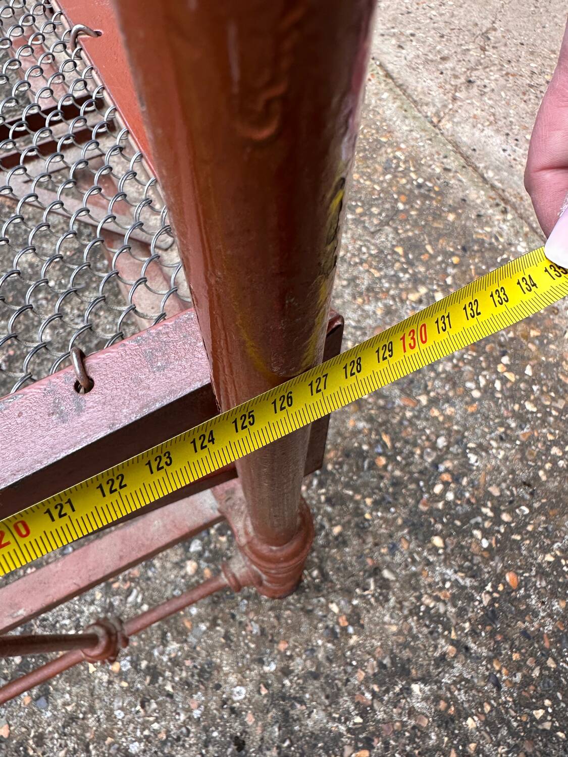 Metal bed with box spring