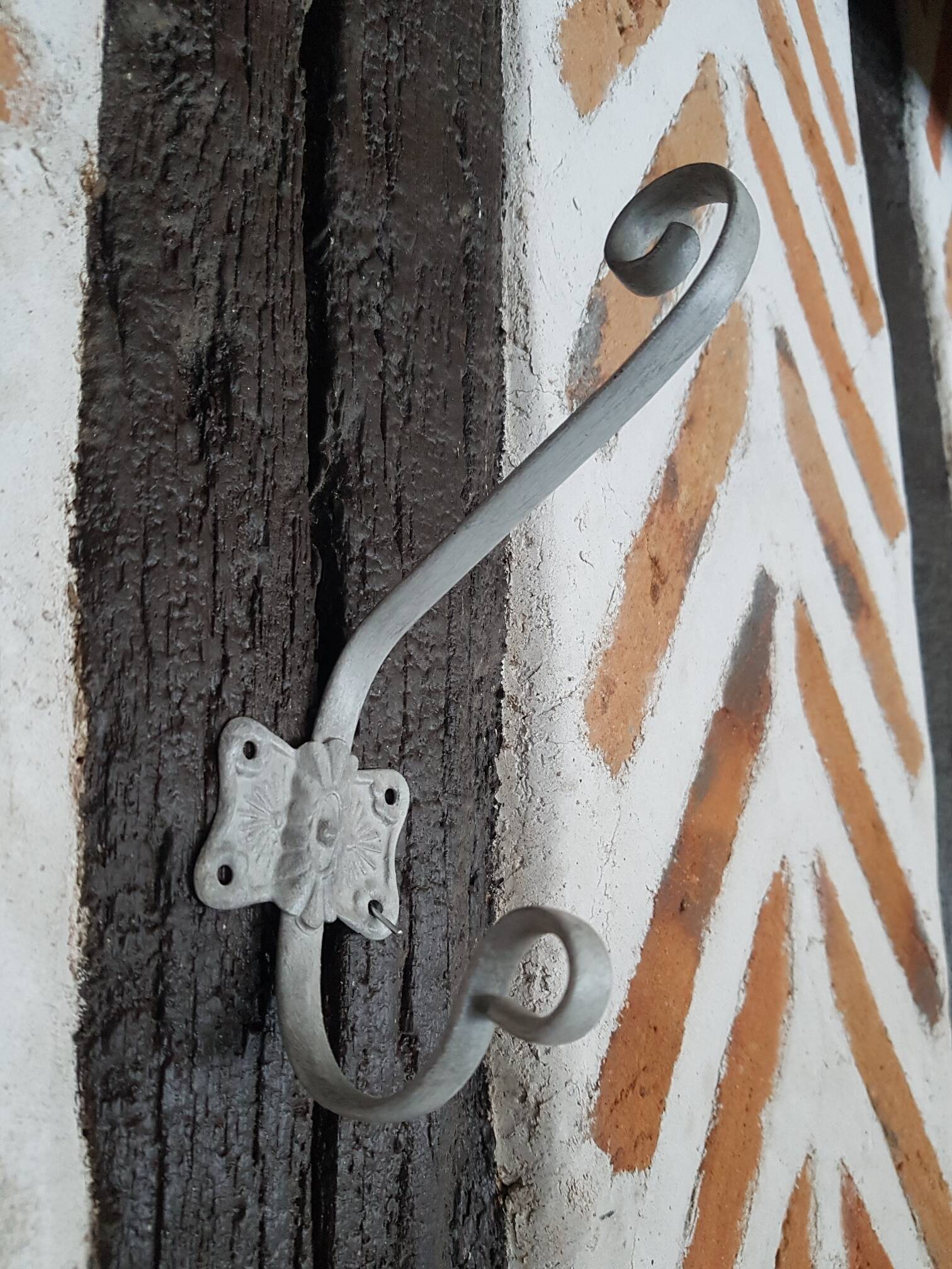 Patère porte manteau patiné