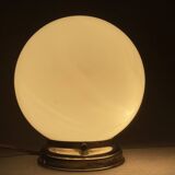 Small white glass flush mounting ceiling light