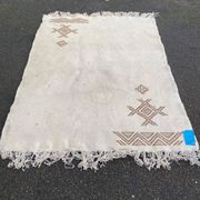 Handmade knotted Berber Moroccan wool rug 170x225cm