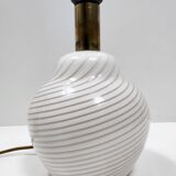 Pink Murano Glass Table Lamp by Lino Tagliapietra Produced by Paf, Italy 1980s