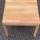 1960s Scandinavian coffee table in raw solid oak.