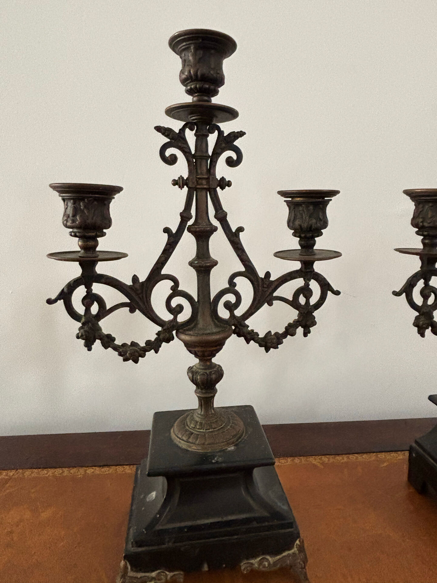 Bronze chandeliers