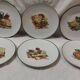 6 cheese plates Limoges Sologne porcelain