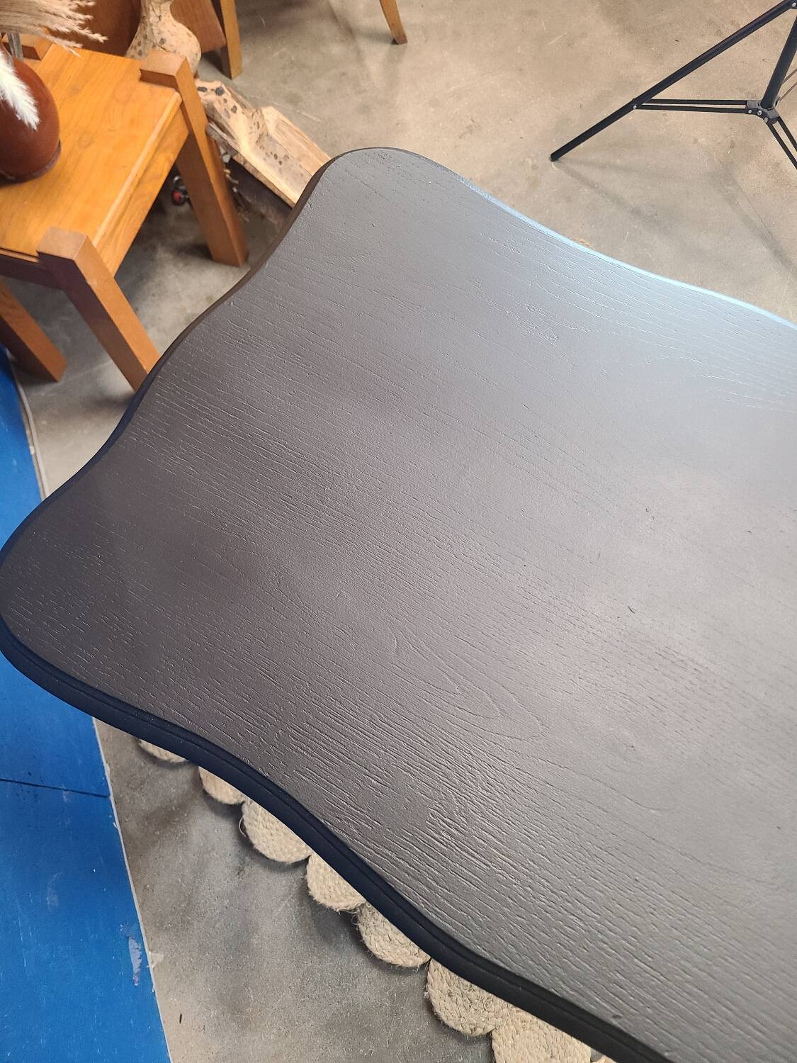 Vintage art deco table 1930 in solid wood