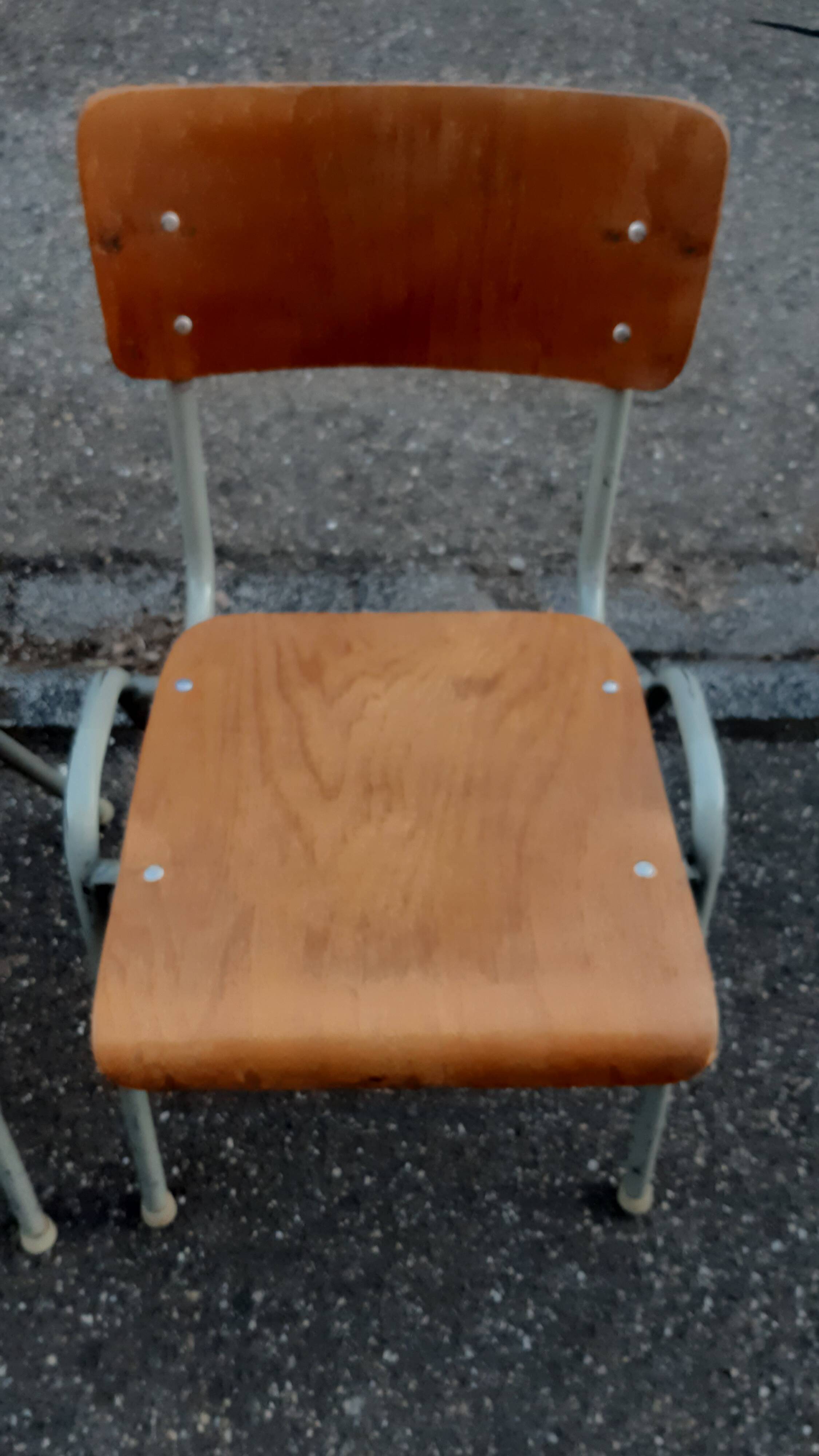 Set of 12 vintage industrial chairs