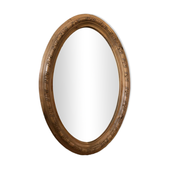 carved wood mirror