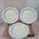 Set of 3 large antique plates, W. Adams & Sons, Etruscan Border design, Victorian Era.