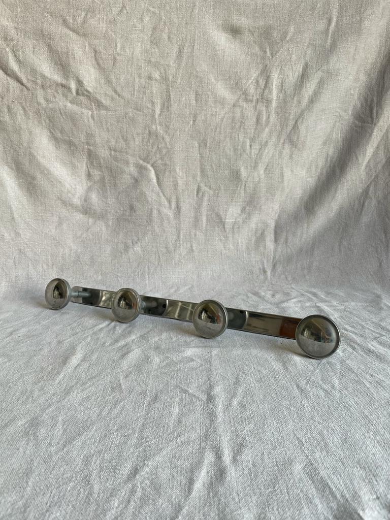 Metal wall coat rack