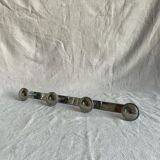 Metal wall coat rack