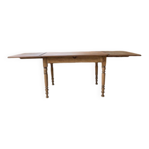 Table de ferme noyer - allonges