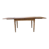 Walnut farmhouse table + extensions