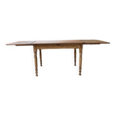 Walnut farmhouse table + extensions