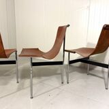 ICF De Padova T-chairs by Katavolos, Kelley and Littell, Italy 1950’s