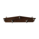 Coat rack 5 vintage 1960 71x13cm hooks