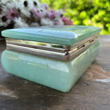 Rectangular hard stone box