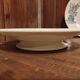 French vintage serving stand plate, R. Lafitte, Terre de Fer, Salins