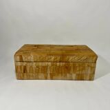 De Sede style storage bench, leather patchwork, 1970s design