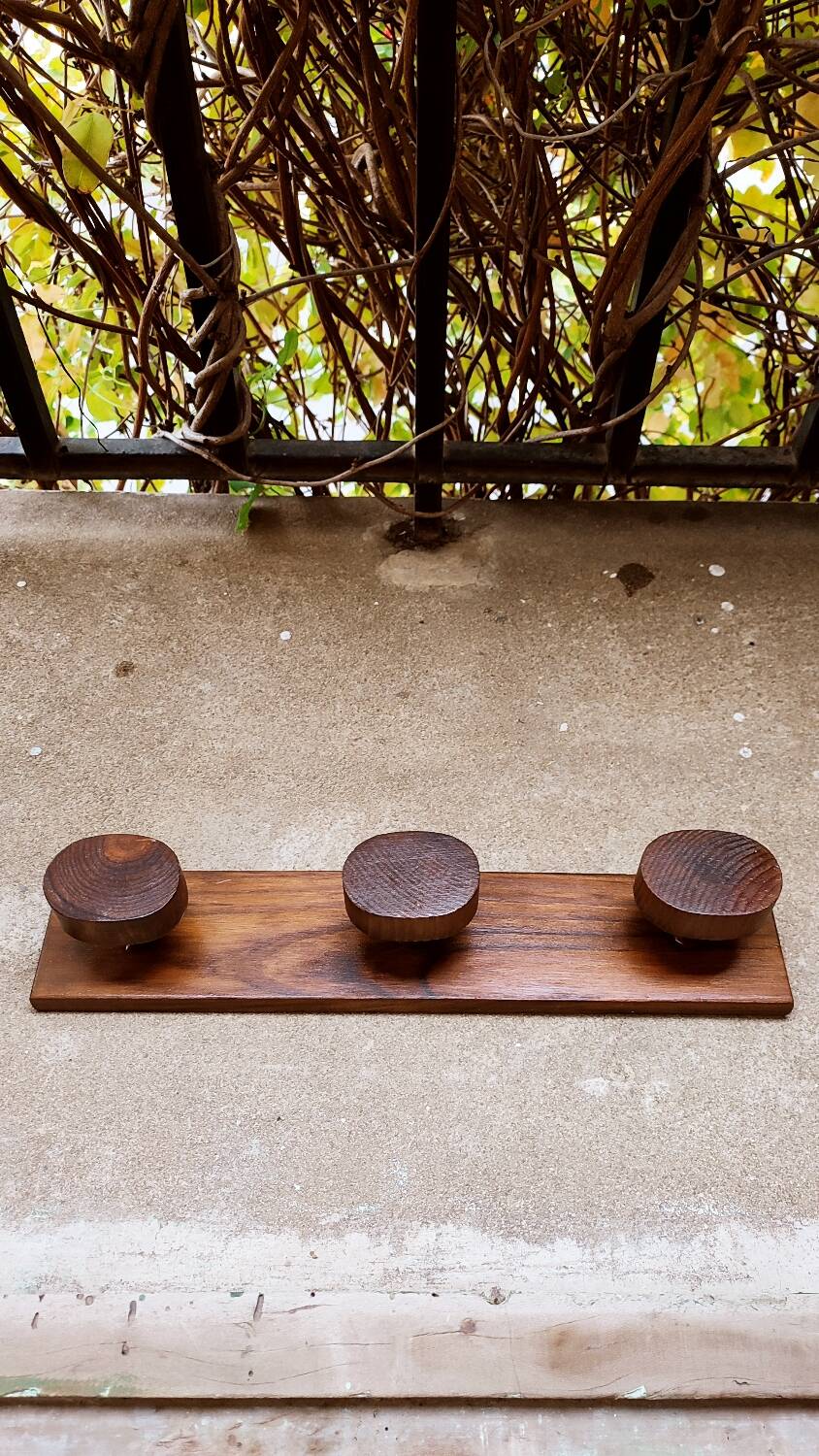 Wooden coat rack