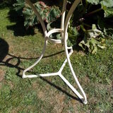 White wrought iron table