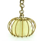 Vintage rattan pendant light