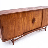 Teak highboard chest of drawers, Denmark, 1960s