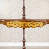 Late 19th Century Inlaid Corner Shelf, 1890s