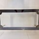 Vintage coffee table gold aluminium & star glass 1960s