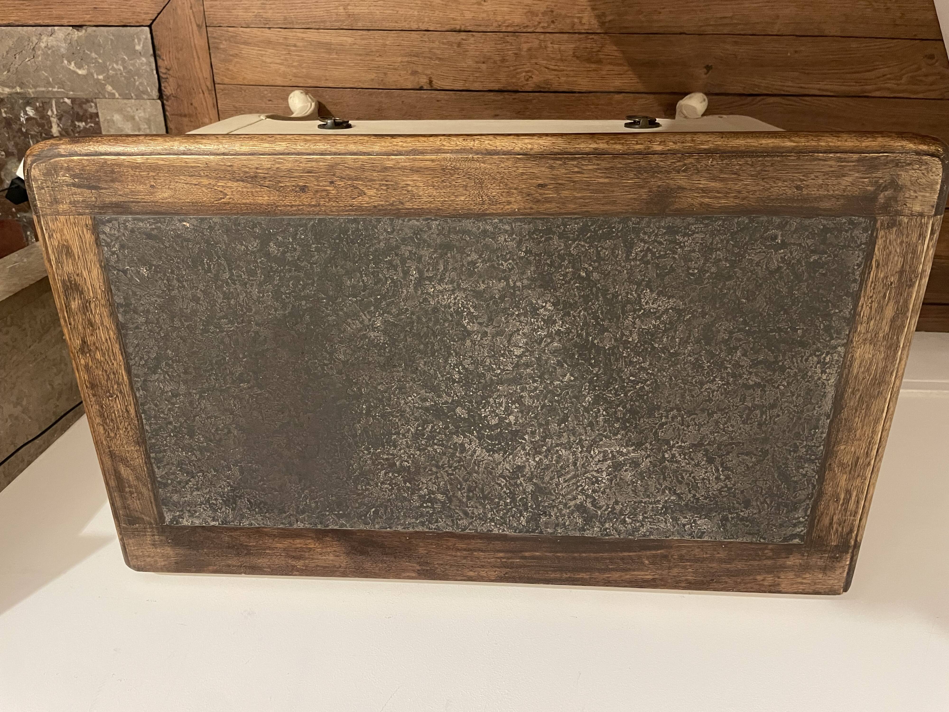 Chest of drawers with two drawers in wood
