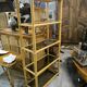 Bamboo and smoked glass bookcase, circa 1970