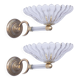 Set of 2 Wall Light Sconces by Barovier & Toso Glass Murano, Italy, 1950
